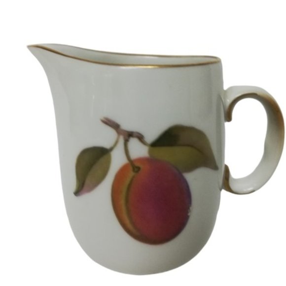 EVERSHAM Fine Porcelain Creamer Peach & Berries - Picture 1 of 6
